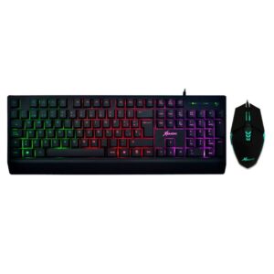 A-XIMK807 - COMBO TECLADO RETROILUMINADO / MOUSE 6 D 2400 DPI