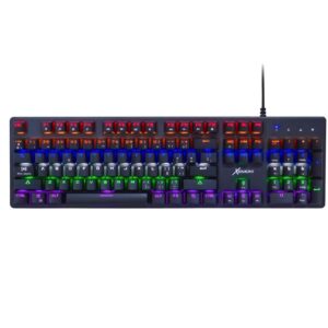 A-XIMK006 - TECLADO GAMER USB MECANICO RETROILUMINADO ANTIGHOSTING