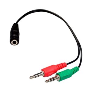 C-AUD004 - ADAPTADOR MINI PLUG HEMBRA A 2 MINI PLUG MACHO