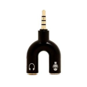 C-AUD008 - ADAPTADOR MINI PLUG M A 2 MINI PLUG H RIGIDO