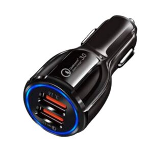 C-CARA2P - CARGADOR USB DUAL CARGA RAPIDA QC 3.0