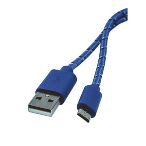 C-USB012 - CABLE MICRO USB MALLADO 1,00 MTS COLORES SURTIDOS