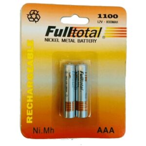 P-AAAR1100 - PILAS FULLTOTAL AAA RECARGABLES 1,2V 1100MAH BLISTER X 2