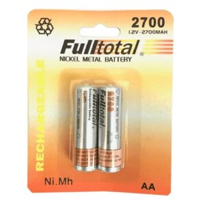P-AAR2600 - PILAS FULLTOTAL AA RECARGABLES 1,2V 2600MAH BLISTER X 2