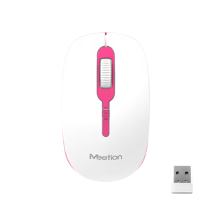 A-MEER547 - MOUSE INALAMBRICO 4 BOTONES 2,4 GHZ 1600 DPI NEGRO (PILA INCLUIDA)